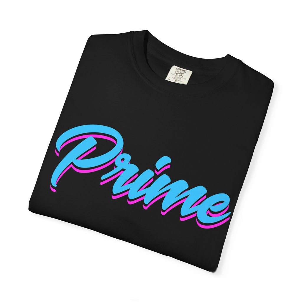 Prime Script T-Shirt — Retro Pastel 80s Vaporwave Graphic Tee