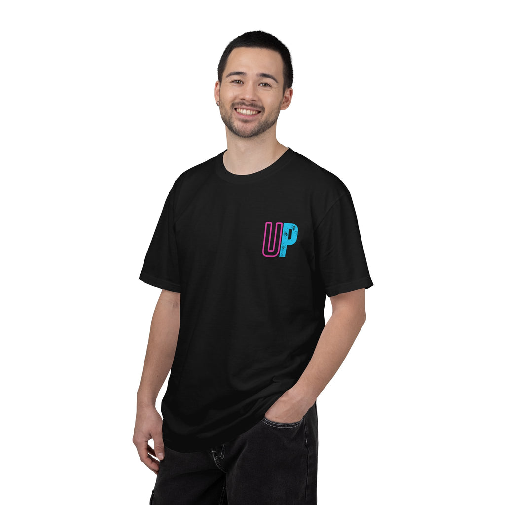 UP Block Logo T-Shirt – Minimal Chest Graphic, Casual Streetwear