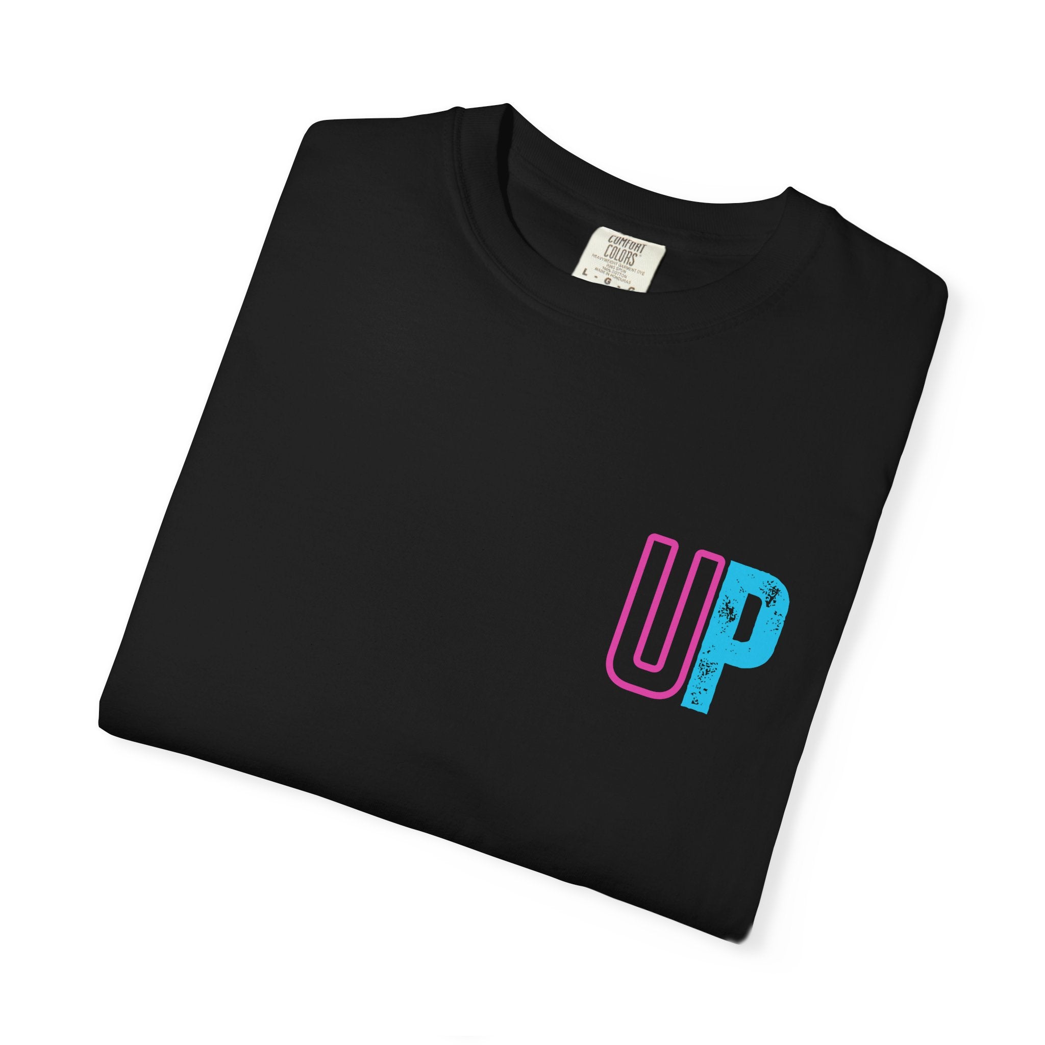 UP Block Logo T-Shirt – Minimal Chest Graphic, Casual Streetwear