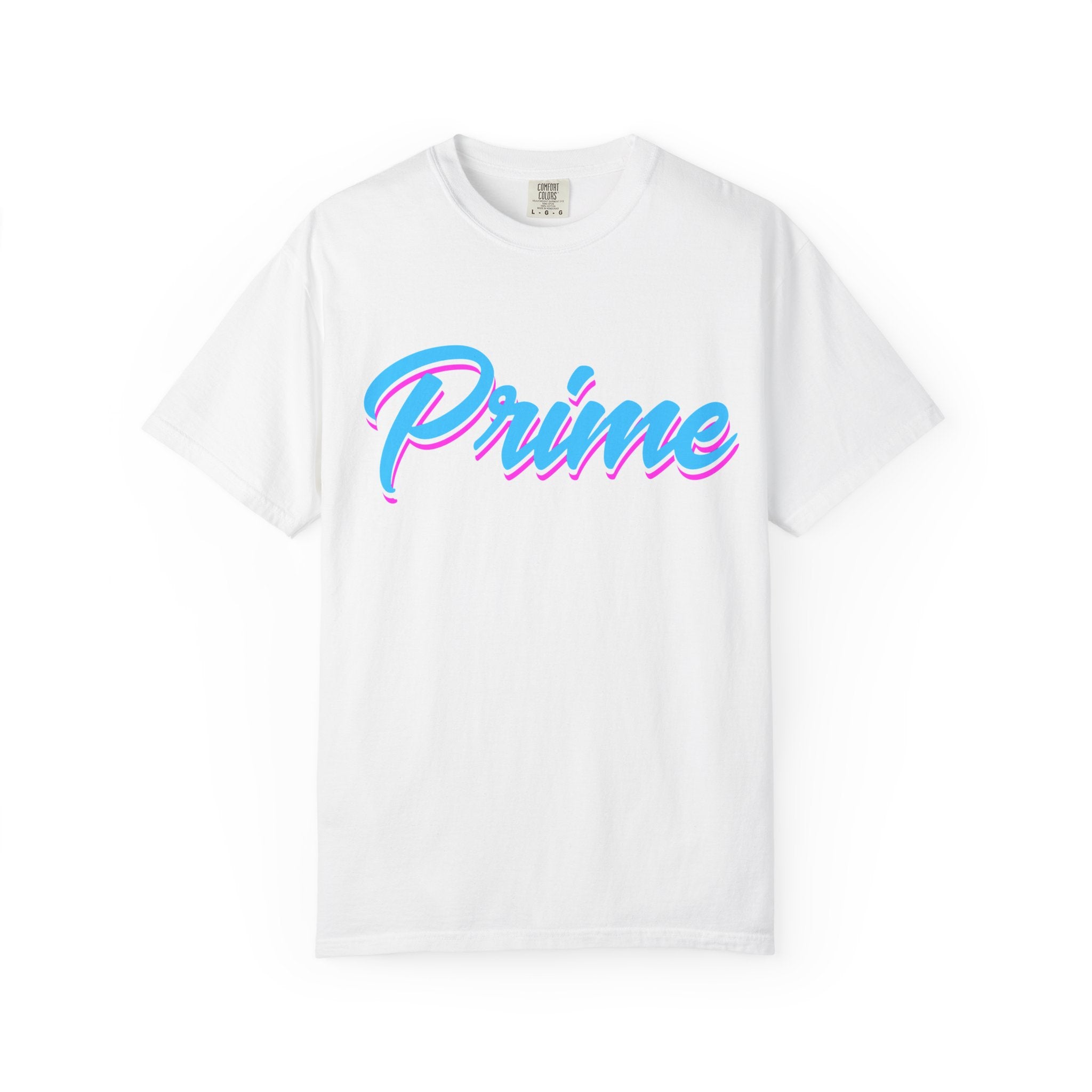Prime Script T-Shirt — Retro Pastel 80s Vaporwave Graphic Tee