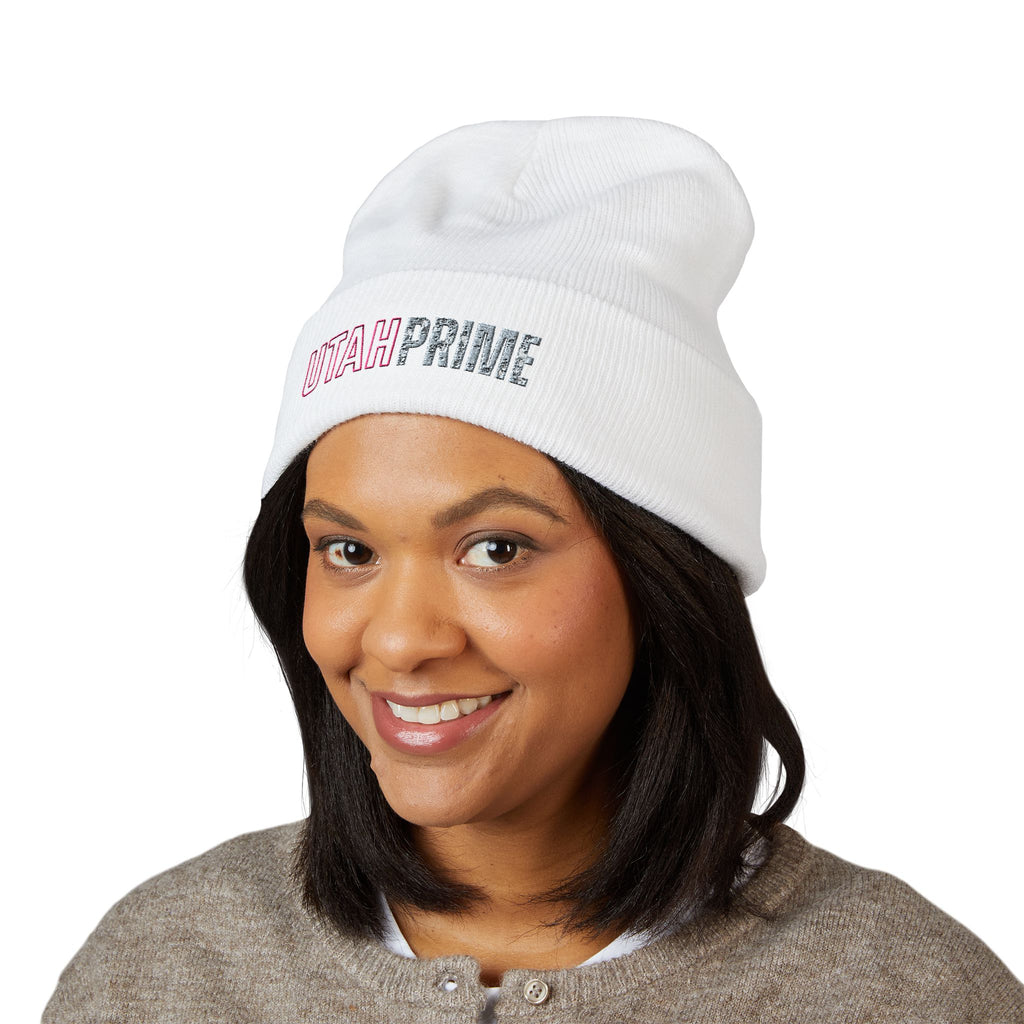 Utah Prime Embroidered Cuffed Beanie — Cozy Ski & Streetwear Winter Hat