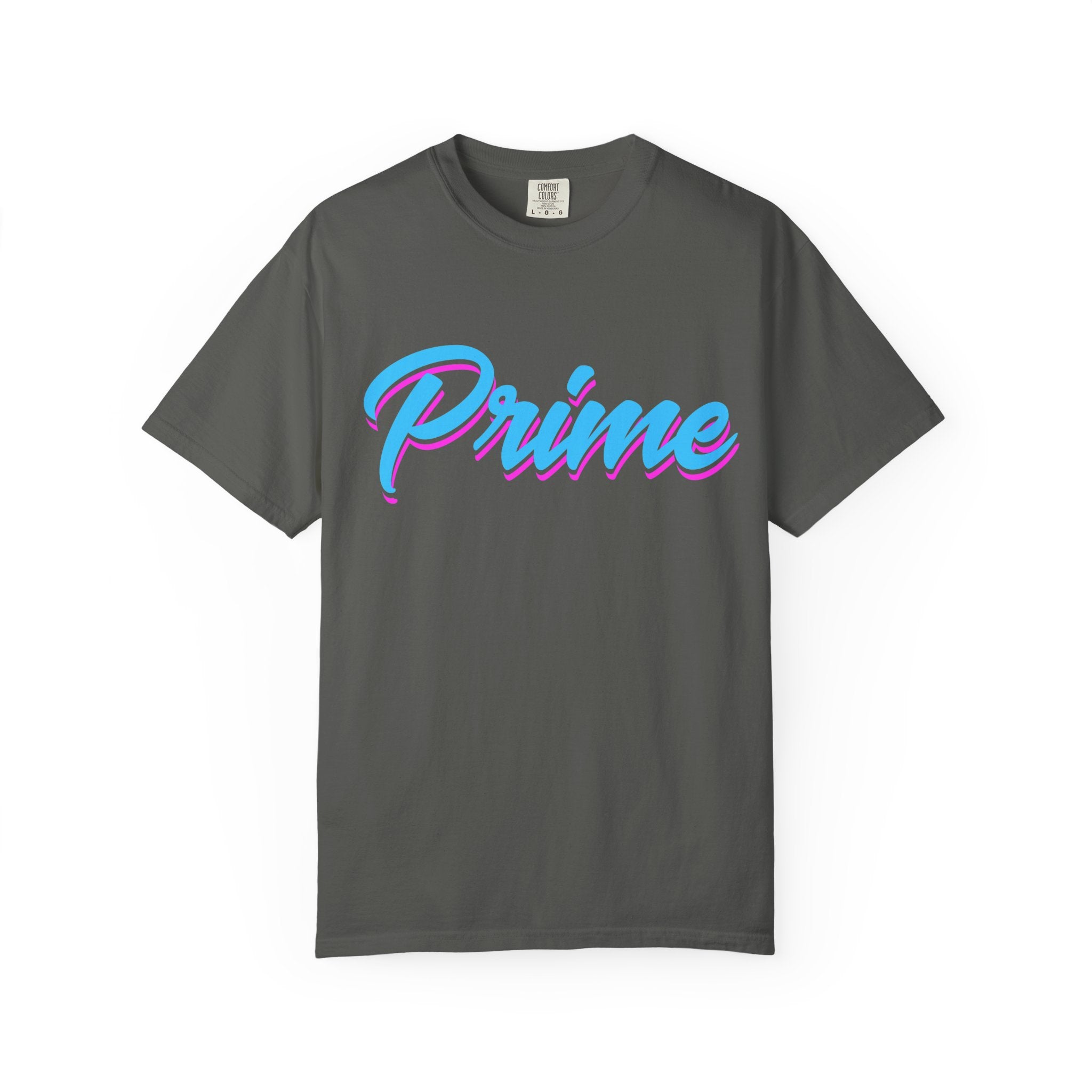 Prime Script T-Shirt — Retro Pastel 80s Vaporwave Graphic Tee