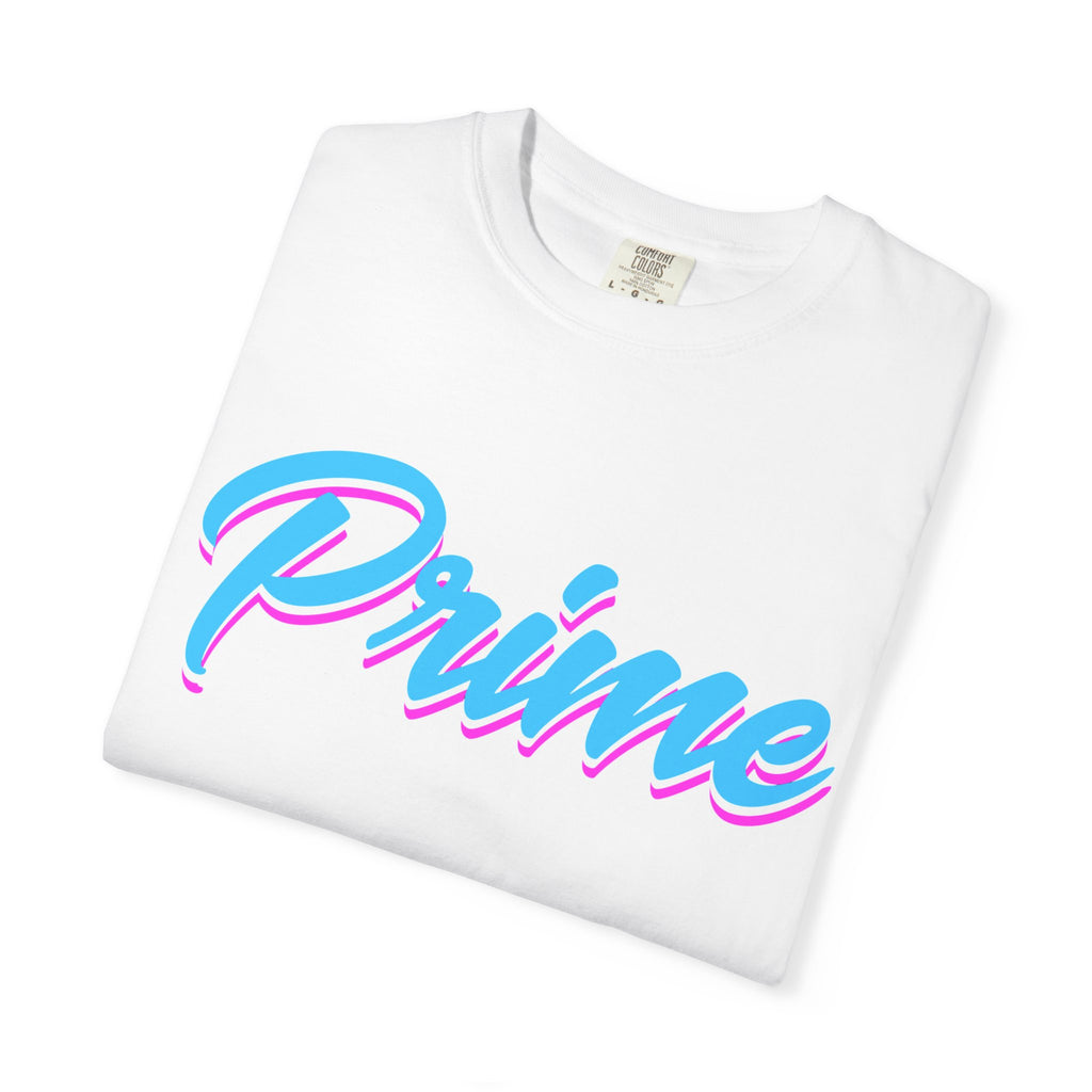 Prime Script T-Shirt — Retro Pastel 80s Vaporwave Graphic Tee