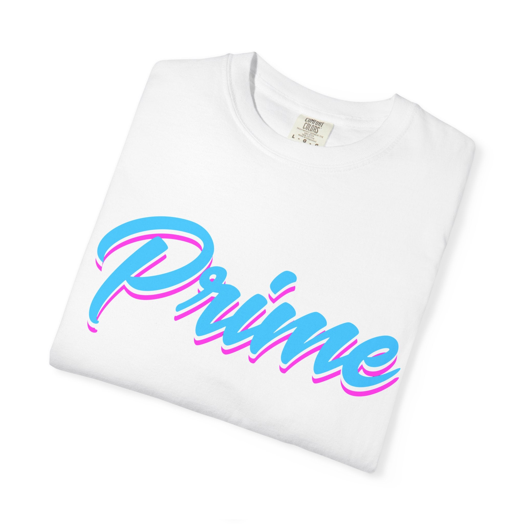 Prime Script T-Shirt — Retro Pastel 80s Vaporwave Graphic Tee