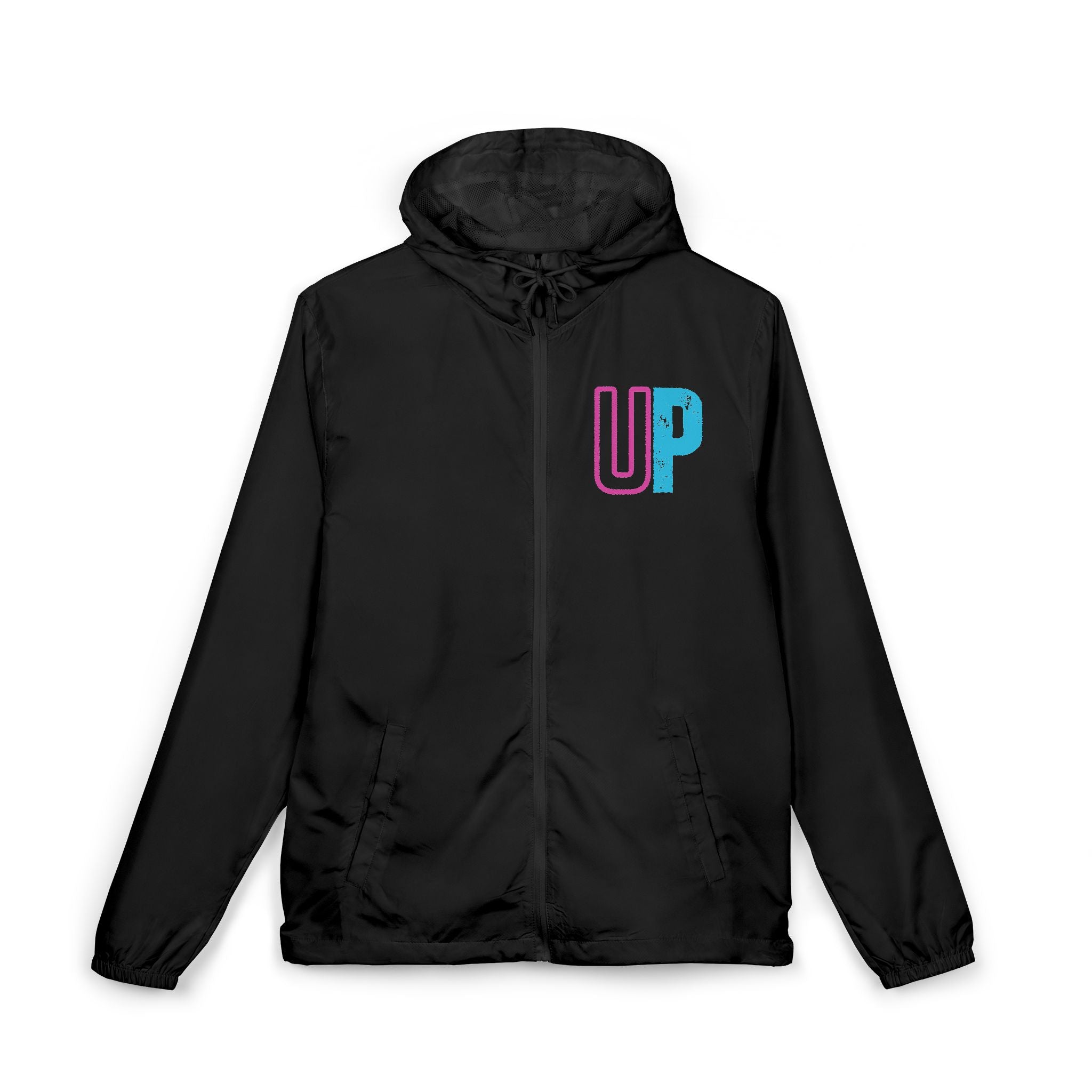 Block 'Prime' Windbreaker | Distressed Neon UP Logo