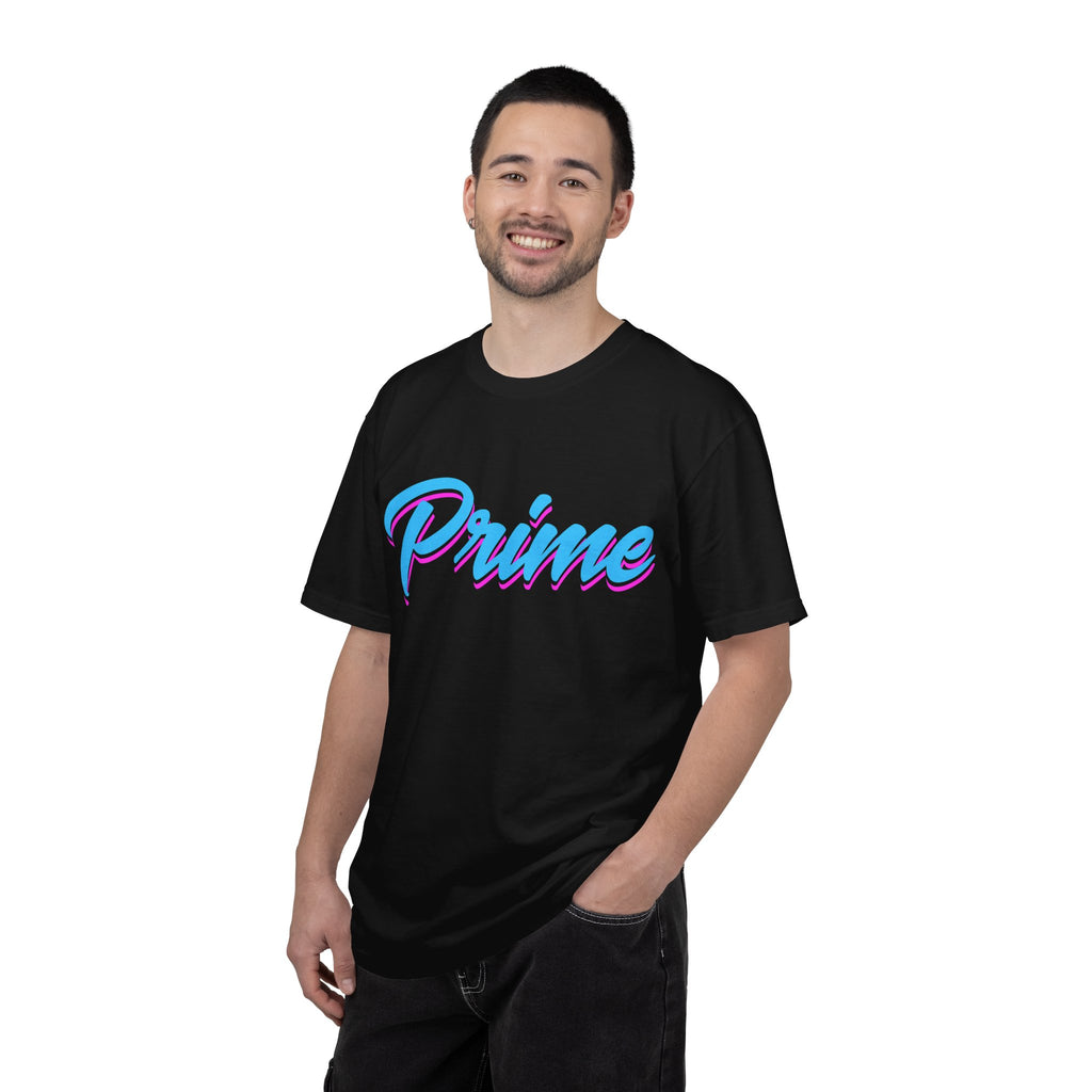 Prime Script T-Shirt — Retro Pastel 80s Vaporwave Graphic Tee