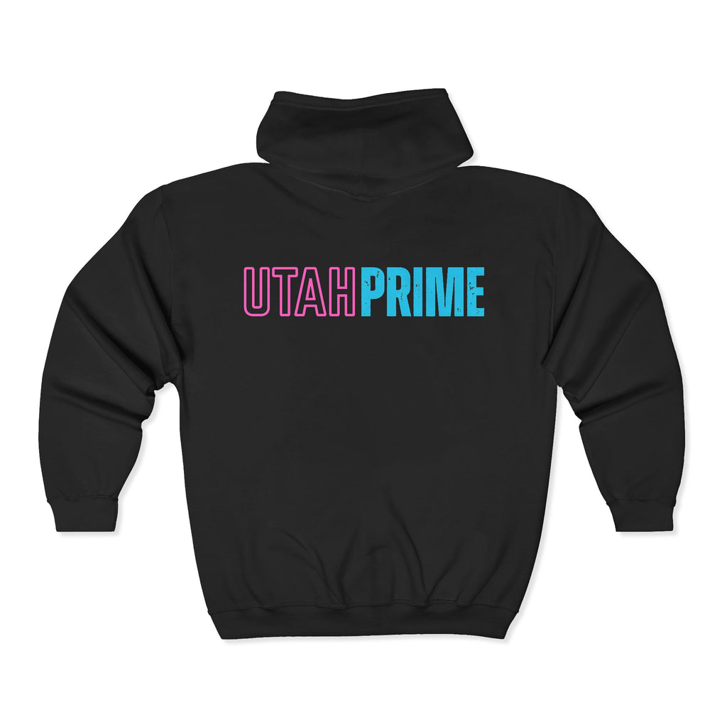 Utah Prime Hoodie Jacket | Block Neon Text
