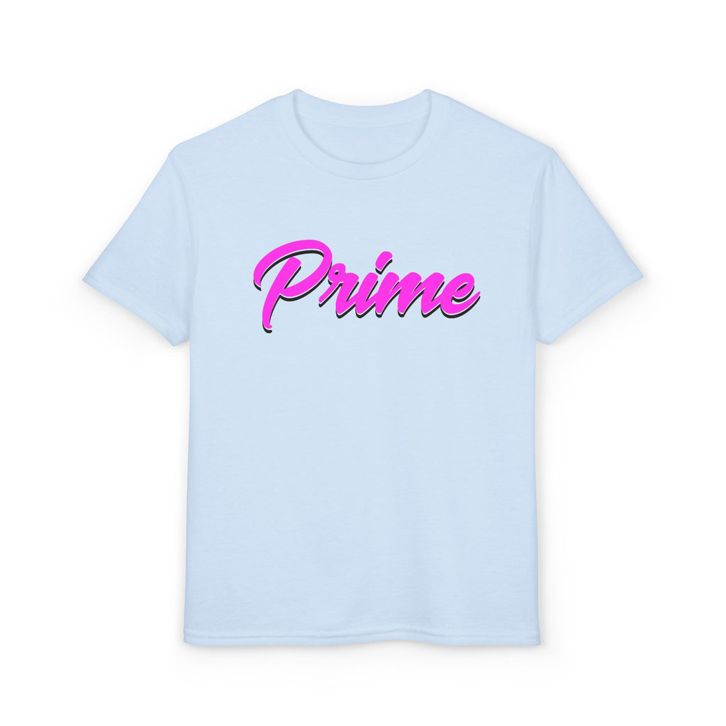 Youth 'Prime' T‑Shirt — Retro Neon Script Kids Tee