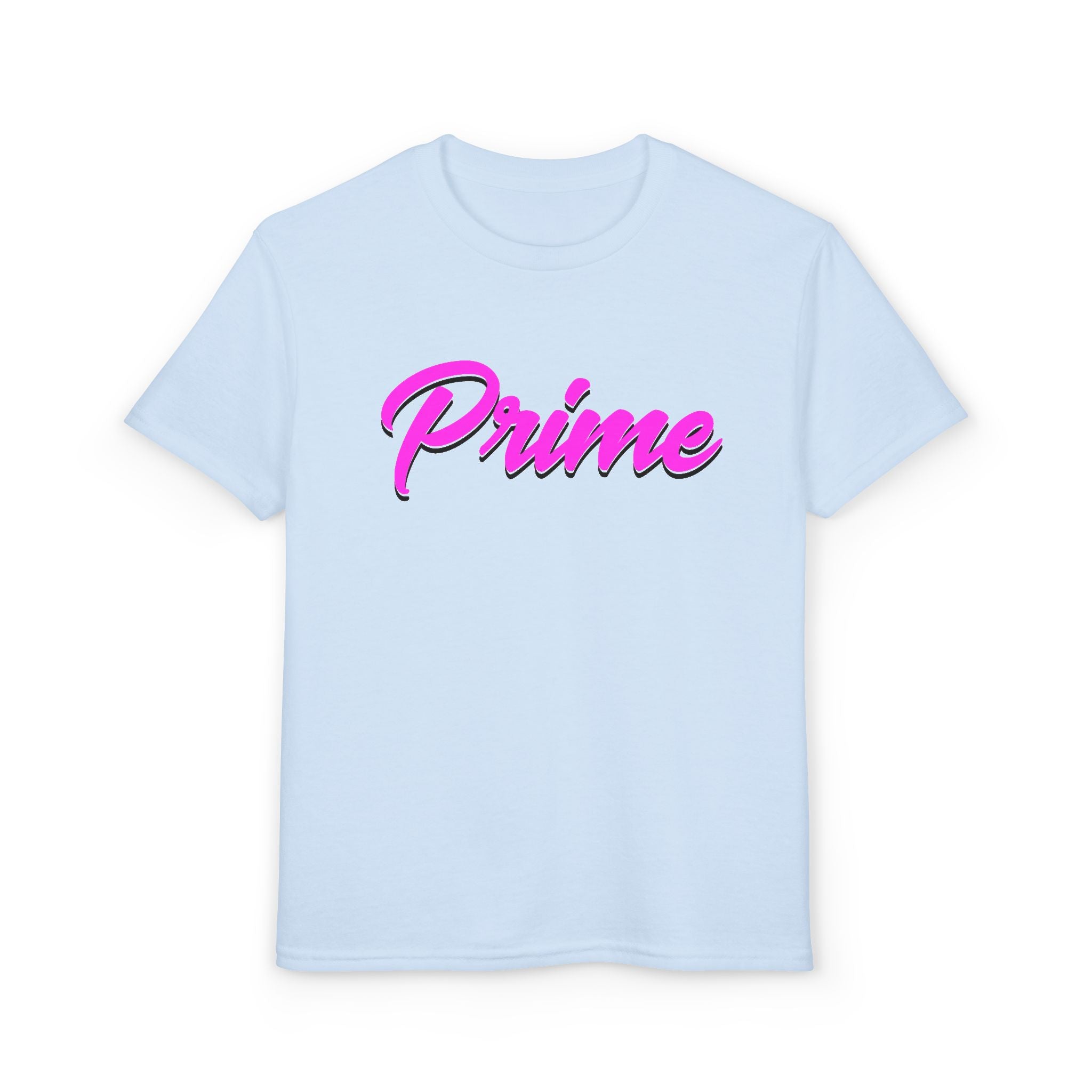 Youth 'Prime' T‑Shirt — Retro Neon Script Kids Tee