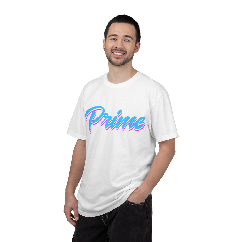Prime Script T-Shirt — Retro Pastel 80s Vaporwave Graphic Tee