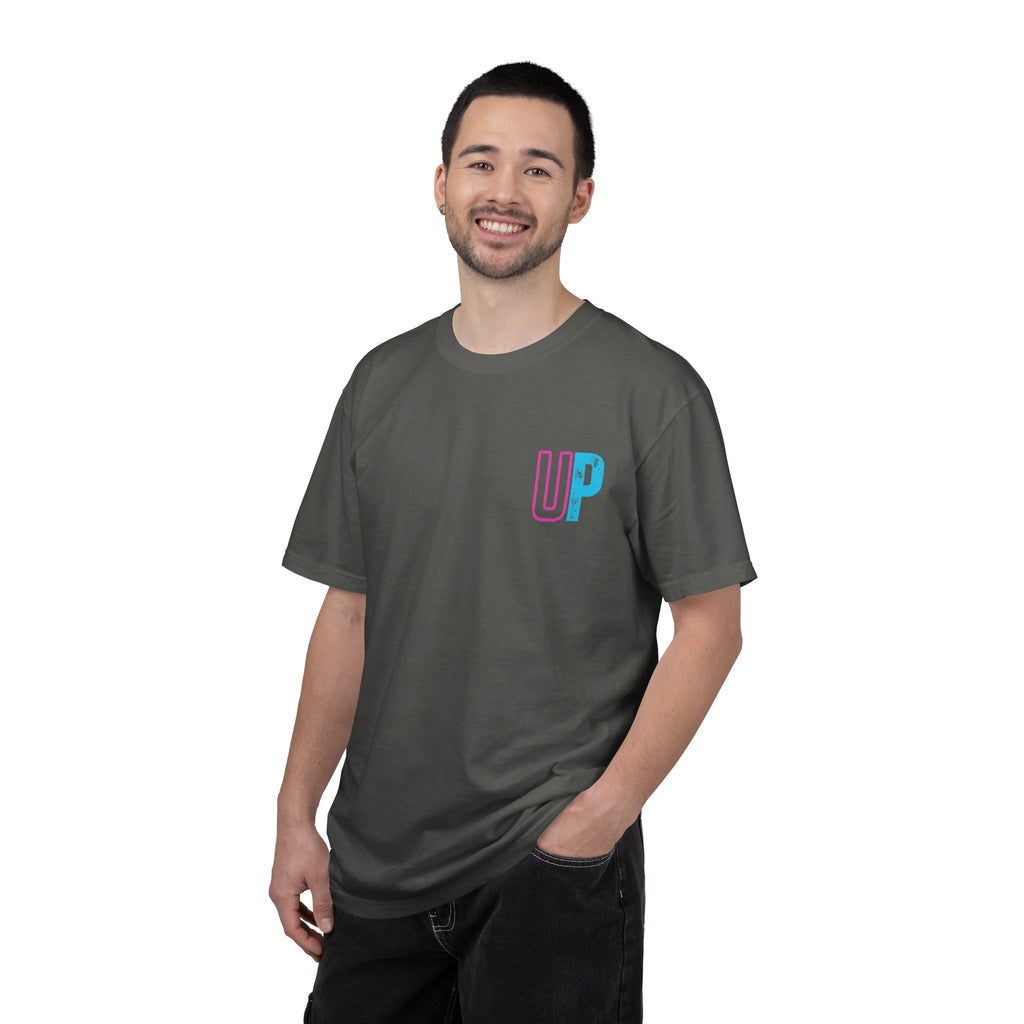 UP Block Logo T-Shirt – Minimal Chest Graphic, Casual Streetwear