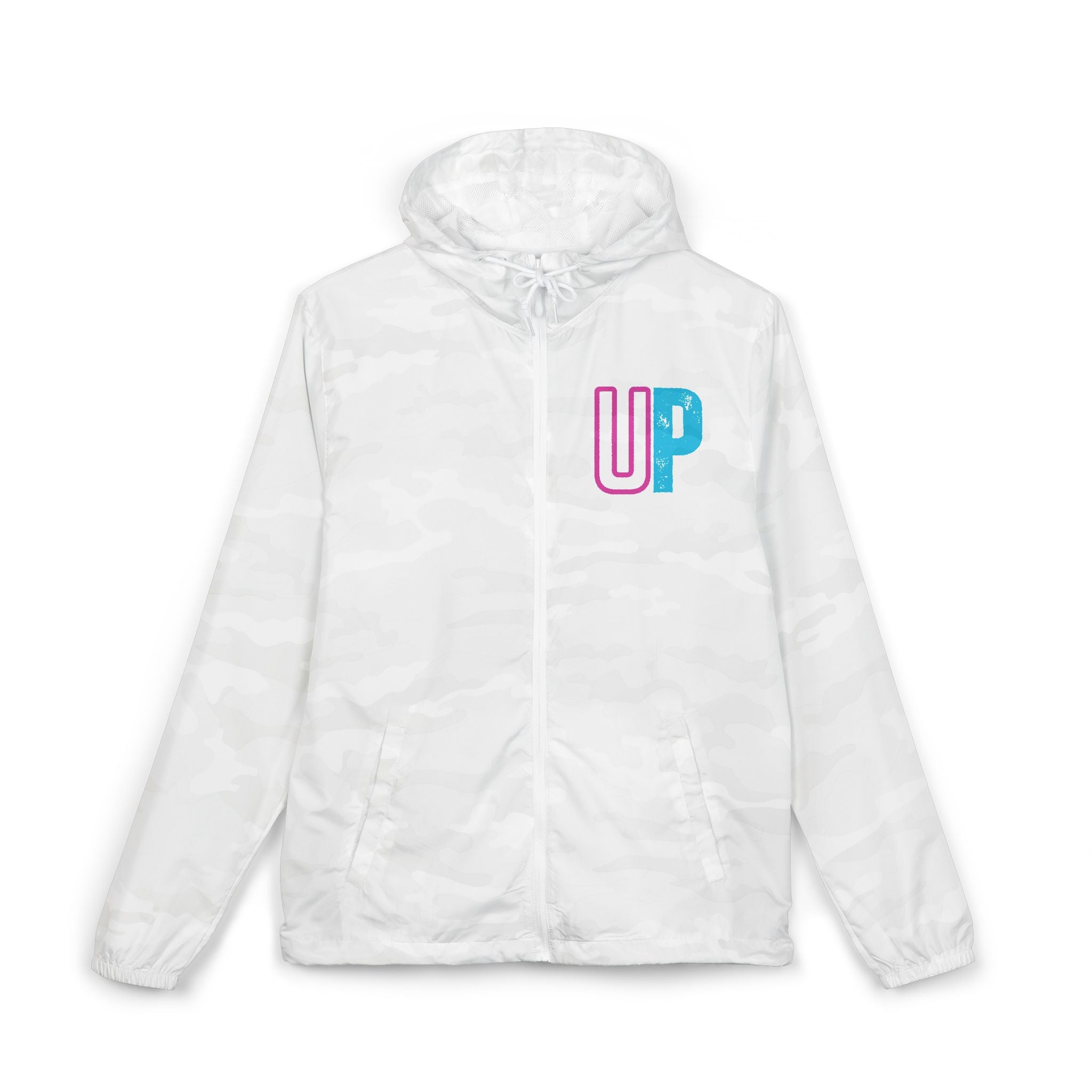 Block 'Prime' Windbreaker | Distressed Neon UP Logo