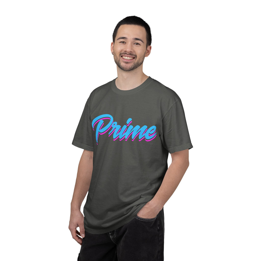 Prime Script T-Shirt — Retro Pastel 80s Vaporwave Graphic Tee