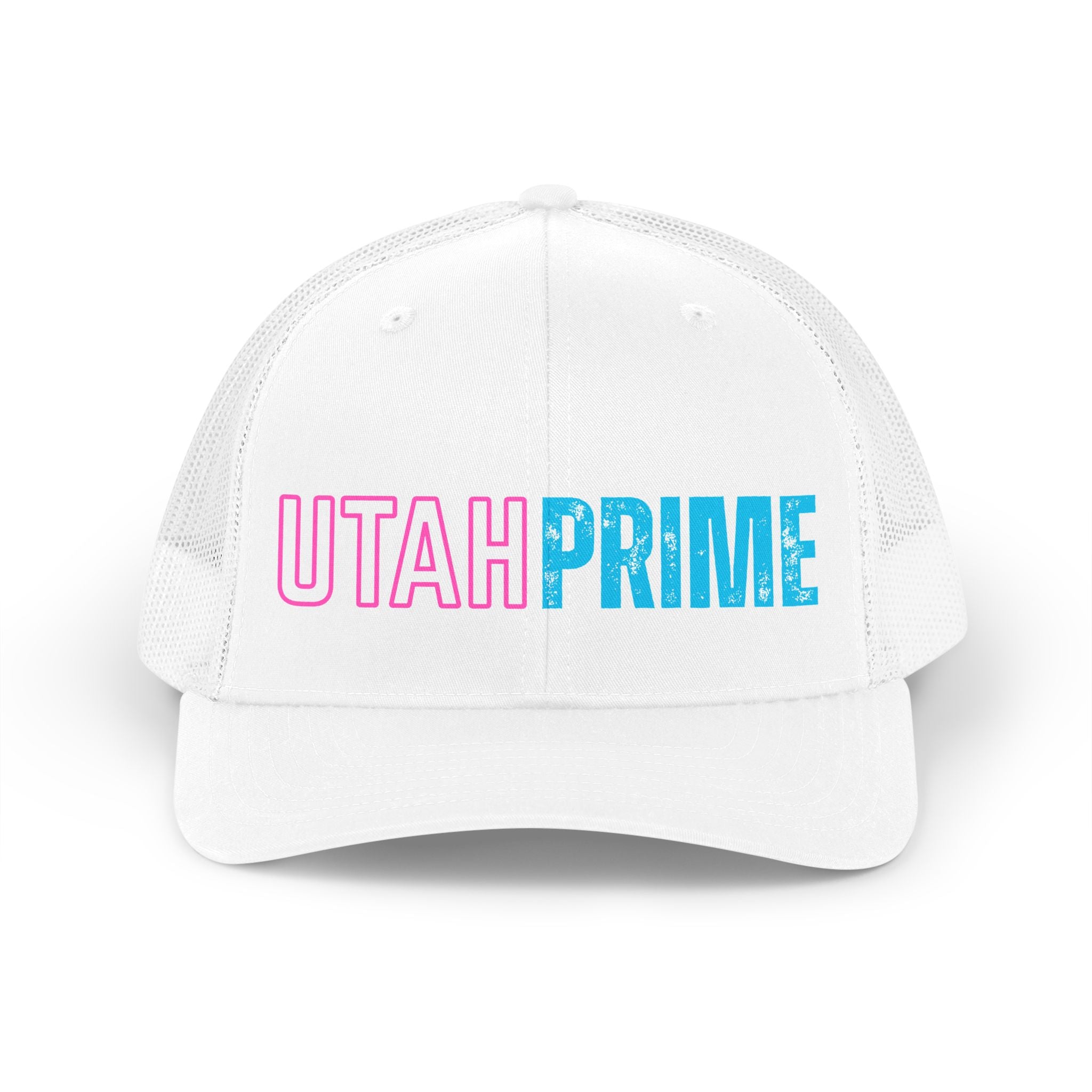 Utah Prime Trucker Hat | Retro Two-Tone Logo, Mesh Back