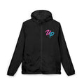 Retro Script 'Prime' Windbreaker | Vaporwave Neon UP Logo
