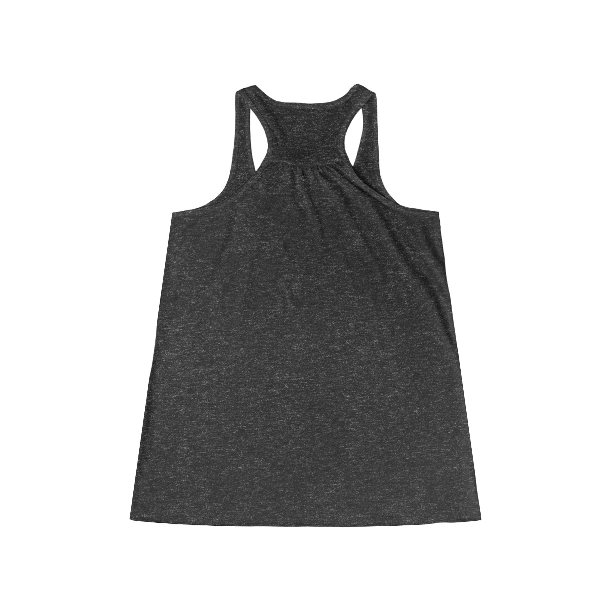 Prime script tank top | white racerback tank with teal retro script