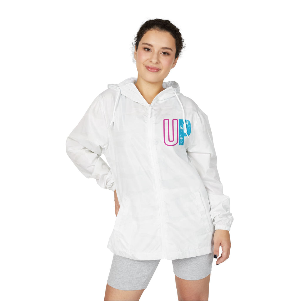 Block 'Prime' Windbreaker | Distressed Neon UP Logo